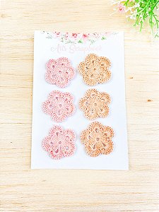 Flores de crochê modelo 2- By Arts Scrapbook