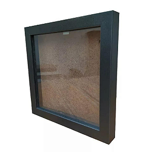 Moldura Caixa Alta com Vidro para Quadros Scrapbook 30x30