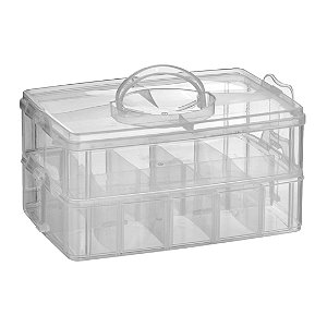 Maleta Organizadora Modular c/ 20 divisórias plástico santana