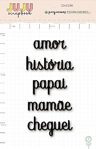 Enfeite Blackboard Cheguei - Coleção Pequenos Companheiros | JuJu Scrapbook