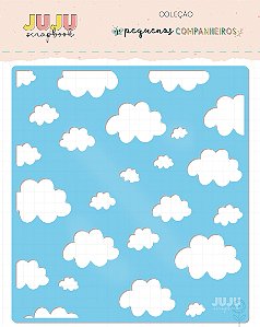 Stencil Vida Leve - Coleção Pequenos Companheiros | JuJu Scrapbook
