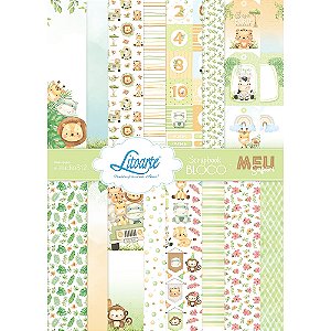 Scrap Bloco A4 – Coleção Meu Safari Litoarte