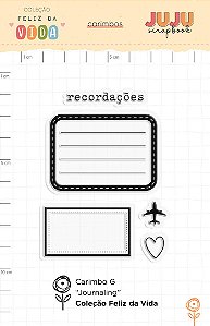 Carimbo G Journaling - Coleção Feliz da Vida