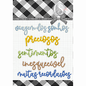 Coleção PICCOLI - Acrílico Títulos Português - 5 peças - PIC14