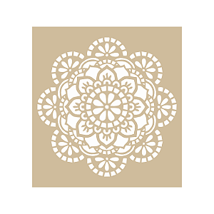 Coleção FELICITY - Stencil Mandala - 1 Peça - FEL16