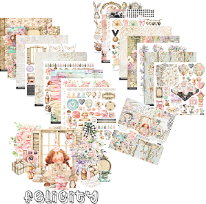 Coleção FELICITY - Papel Bloco 30,5x30,5cm 18 fls 240G - FEL00