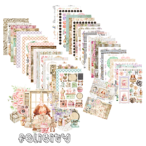 Coleção FELICITY - Papel Bloco 21x30,5cm 20 folhas - 240G FEL000