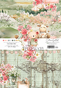Coleção FOFURA - Papel Bloco 21x30,5cm 20 folhas - 240G