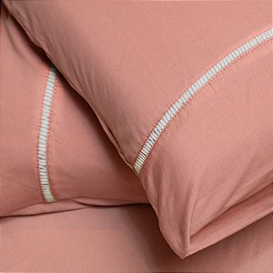 Jogo de Cama Solteiro  Size em Ponto Palito (2 peças)
