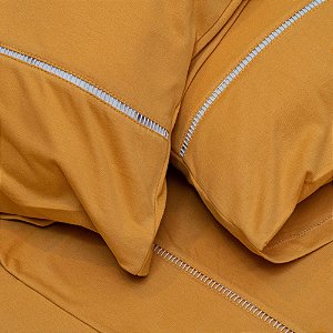 Jogo de Cama Casal em Ponto Palito (3 peças)