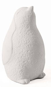 Escultura pinguim em cimento  Mart