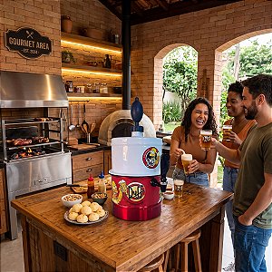 CHOPEIRA PORTÁTIL DUFF HOMER COM BASE GIRATÓRIA