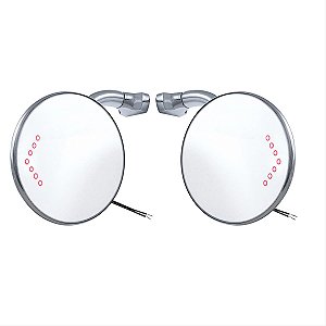 Par de Espelhos Led Redondo- Universal