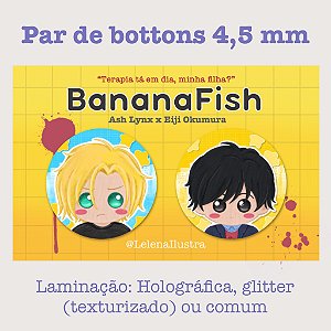 Par de bottons - Banana Fish