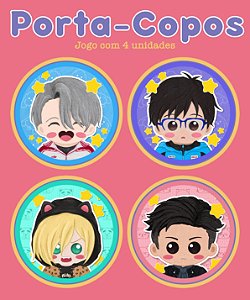 Porta-Copos (Conjunto) - Yuri!!! on Ice