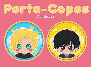 Porta-Copos (Dupla) - Banana Fish