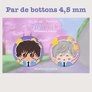 Par de Bottons - Touya x Yukito