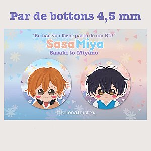 Par de Bottons - Sasaki x Miyano