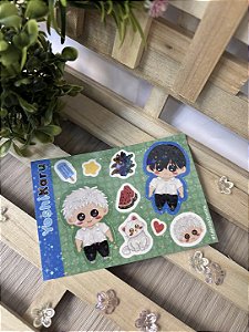 Cartela de adesivos (P) - YoshiKaru