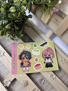 Cartela de adesivos (P) - MatchaBlossom