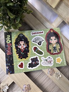 Cartela de adesivos (P) - BingQiu