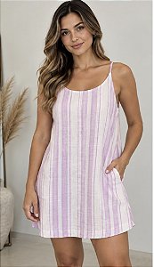 VESTIDO LISTRAS LINHO