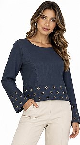 CAMISETA AZUL TAM M