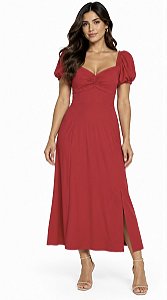 VESTIDO VERMELHO CLOCK HOUSE