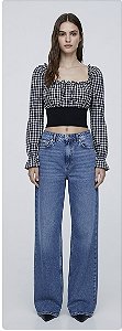CROPPED QUADRICULADO ZARA