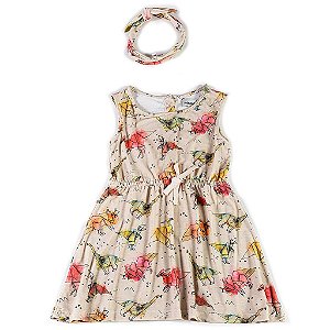 Vestido Fresh Dinogami + Faixa