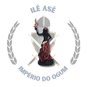IMAGEM RESINA ORIXÁ IANSÃ AFRICANO 15CM