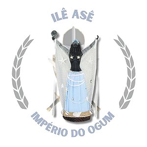 IMAGEM RESINA ORIXÁ IEMANJÁ AFRICANO 40CM