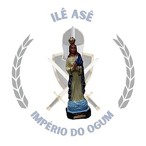 IMAGEM EM GESSO 10CM NR - SANTA SARA