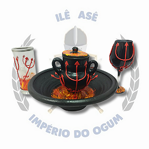 KIT 4 PÇS  BARRO - POMBA GIRA - MODELO 2