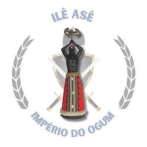 IMAGEM RESINA ORIXÁ XANGÔ AFRICANO 40CM