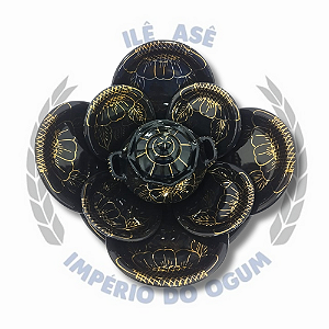 CONJ IBA MÉDIO PRETO - FIO OURO