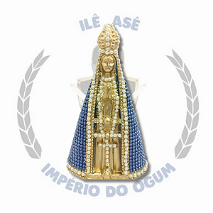 IMAGEM GESSO N.SRA APARECIDA PEROLA - 40CM