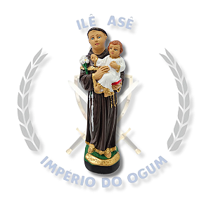 IMAGEM GESSO CATÓLICO 20 CM - SANTO ANTONIO