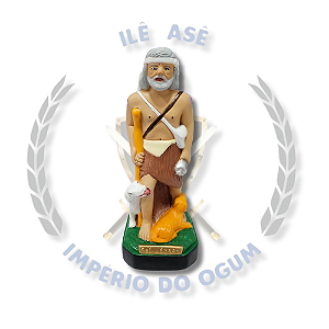 IMAGEM EM GESSO SÃO LAZARO - 20CM