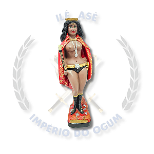 IMAGEM GESSO P.G RAINHA 7 ENCRUZ. DE PÉ 40CM