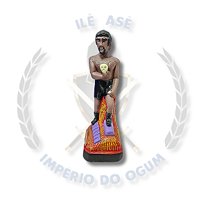IMAGEM EM GESSO EXU 07 CATACUMBAS - 20CM