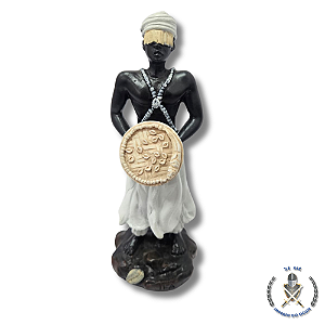 IMAGEM RESINA ORIXÁ IFÁ AFRICANO 15CM