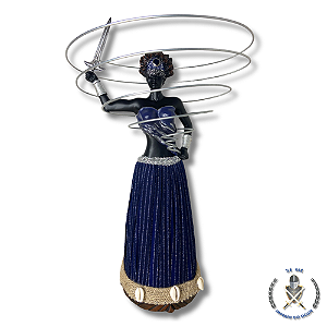 IMAGEM RESINA ORIXÁ LOGUNAN 40 CM