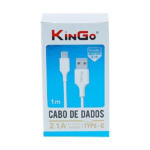 CABO USB KINGO 1M 2.1A TIPO C