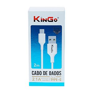 CABO USB KINGO 2M 2.1A TIPO C
