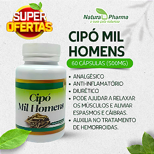 CIPÓ MIL HOMENS  - 60 CÁPSULAS (500mg) - BIOPHYTOS