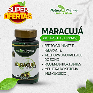 MARACUJÁ - 60 CAPSULAS (500mg) - BIOPHYTOS