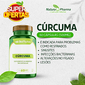 CÚRCUMA - 60 CÁPSULAS (500 mg) - BIOPHYTOS