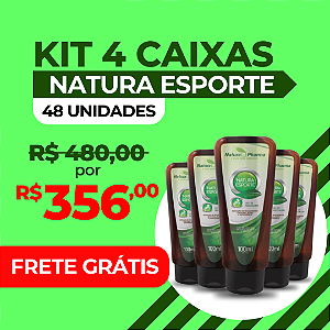 KIT 4 CAIXAS NATURA ESPORTE - 48 UNIDADES