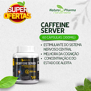 CAFFEINE SERVER  - 60 CAPSULAS (200mg) - BIOCÊUTICA